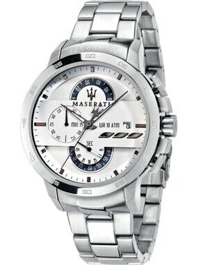 Maserati Men's Watch White dial with Silver bracelet R8873619004